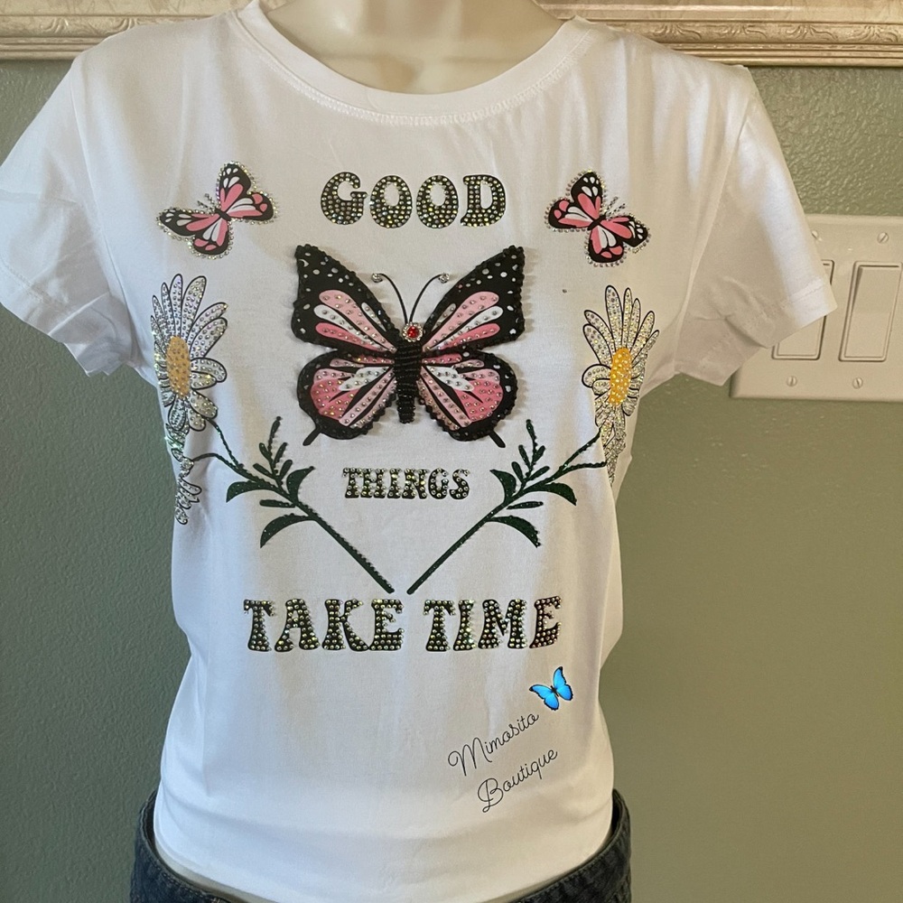 Vinizbena White Women T-Shirt New